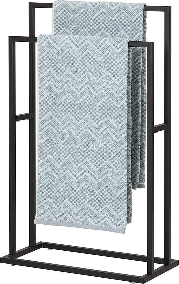 Sealskin carré - toallero - 24 x 48 x 78,5 cm - para 2 toallas - independiente - negro