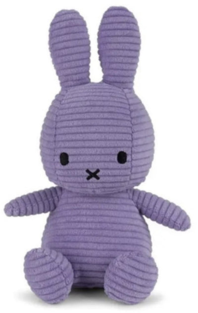 Peluche de pana Miffy - 23 cm - ecológico - violeta oscuro