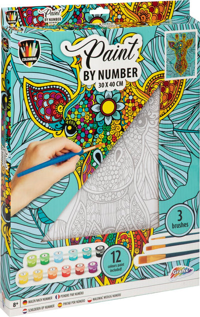 Dipinto per numero di tela - giraffe