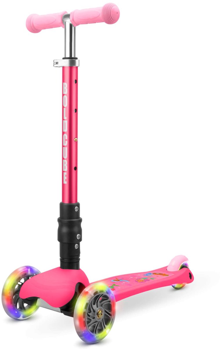 Monopattino a tre ruote Boldcube Teeny Fold - rosa sirena