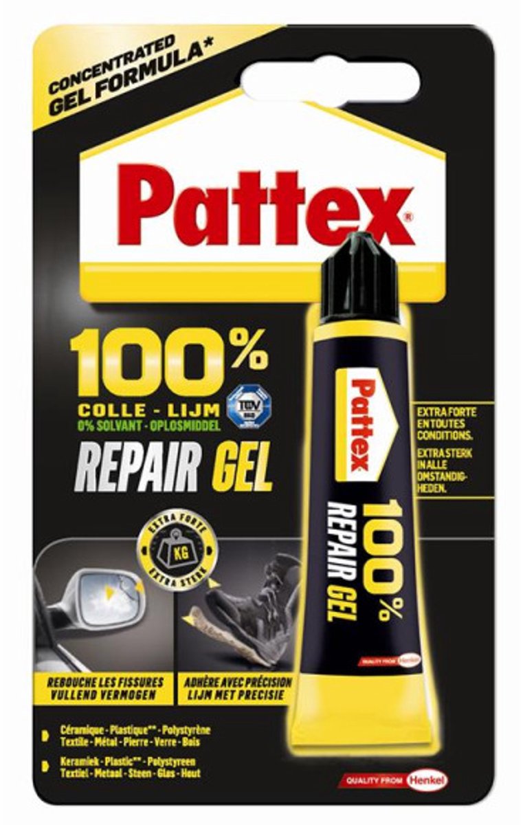 Pattex 1002222 - Gel 100% reparador 20g | 6 piezas