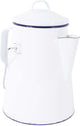Bo-camp - theeketel - emaille - wit blauw - 1