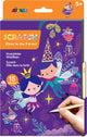Avenir scratch art boek a5 - elfjes in het bos - 15 pagina's - creatief spelen - 5+