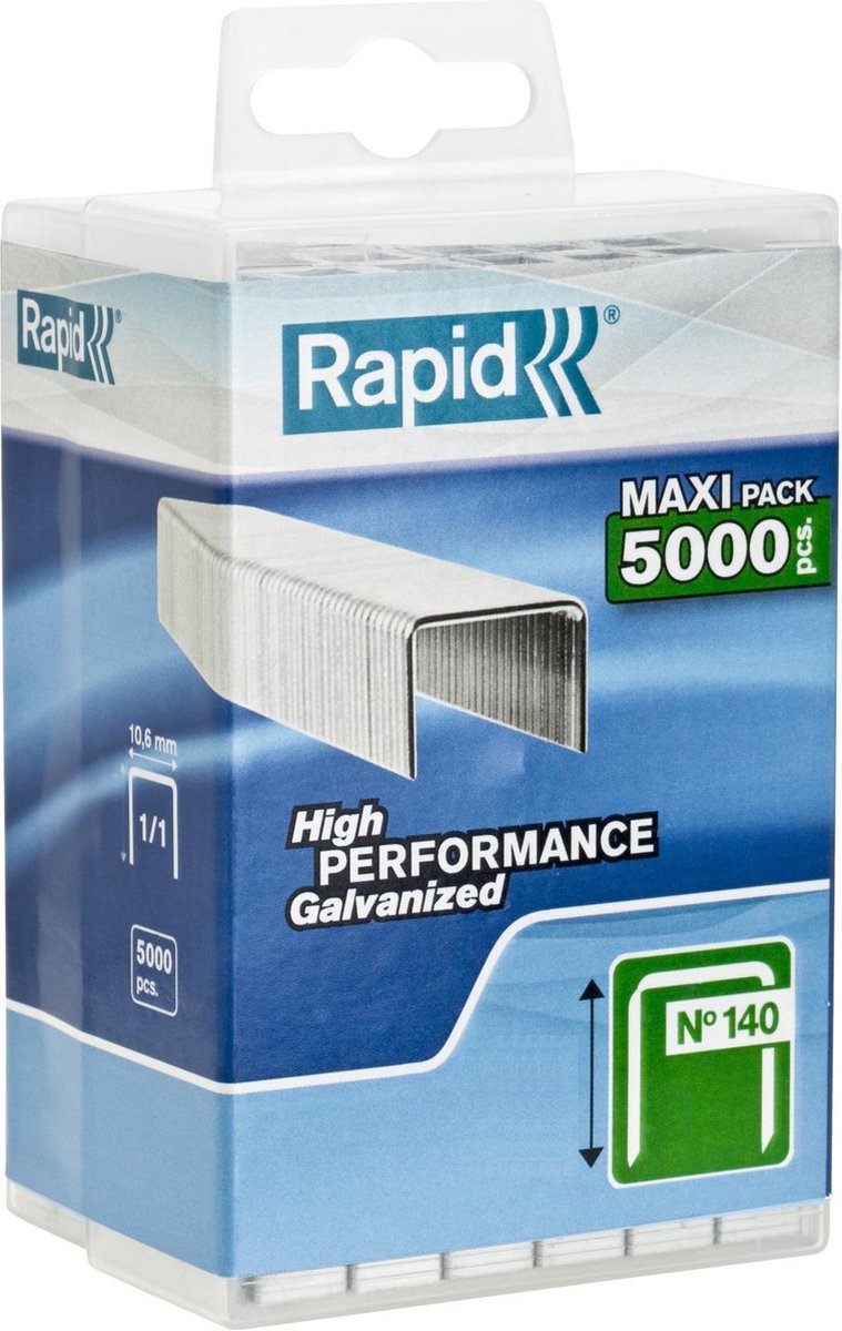 Grapas rápidas 140 6 mm galvanizadas 5.000 piezas