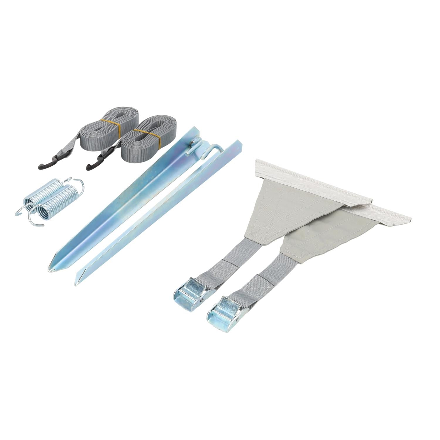 Thu-fia-dome storm strap for awning