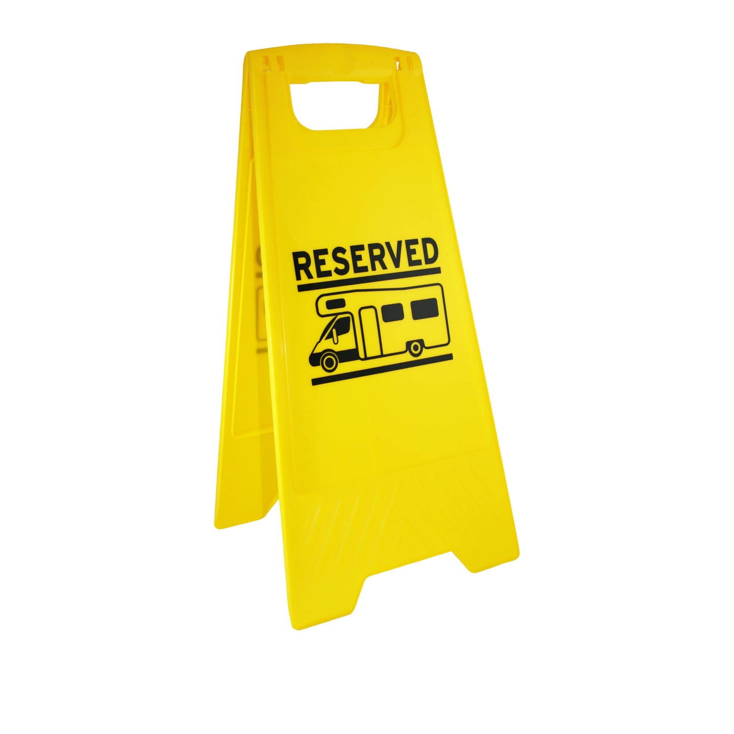 Reservation sign for camper place