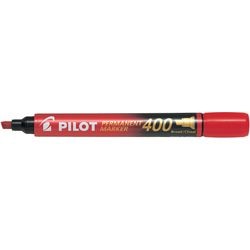 Permanent marker pilot 400 chisel-shaped point red