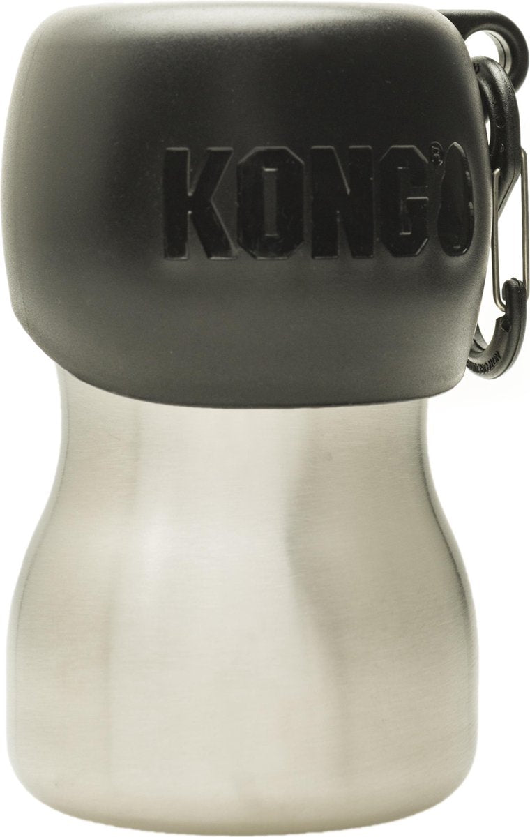 Borraccia Kong h2o in acciaio inox - nera - 280 ml