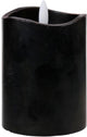 Candela led Arti casa - timer 6 ore - funzionamento a batteria - 7,5 x 10 cm - nera