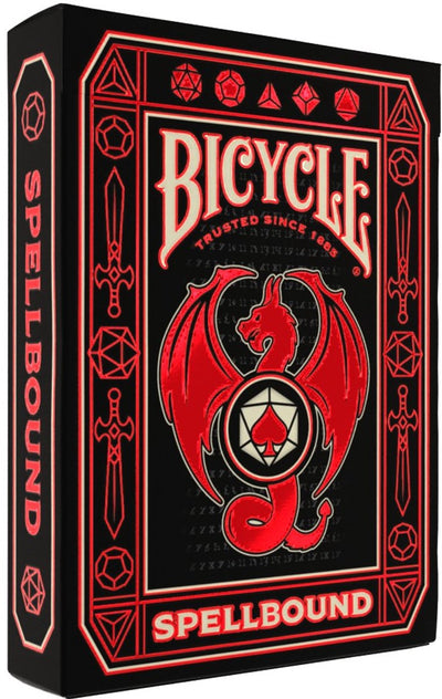 Bicycle spellbound - carte da gioco premium - basate su giochi di ruolo - trpg - creative - collezionabili