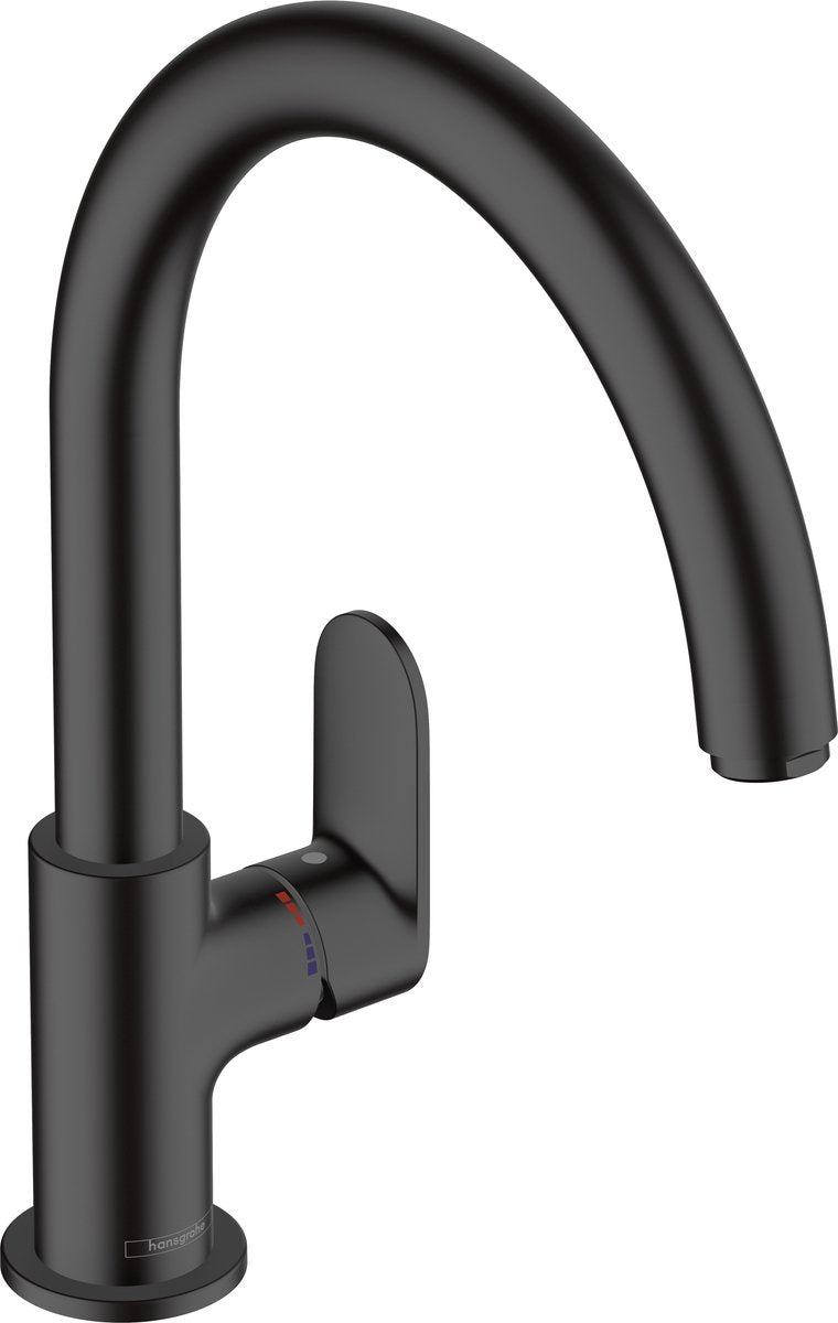 Hansgrohe Paint Blend M35 - Miscelatore Cucina - Comando Monocomando - Misura 210mm - Bocca Girevole - Funzione 1 Getto - Nero Opaco