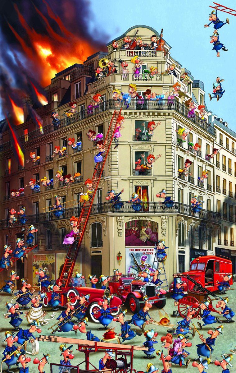 Puzzle Piatnik vigili del fuoco - 1000 pezzi - da 6 a 99 anni