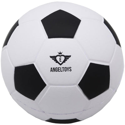 Balón de fútbol de espuma blanda Engelhart ø12,5cm blanco y negro