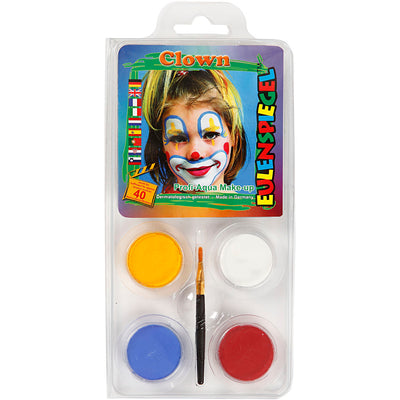 EULENSPIEGEL SCHMINK - set di motivi, pagliaccio, vari colori, 1 set