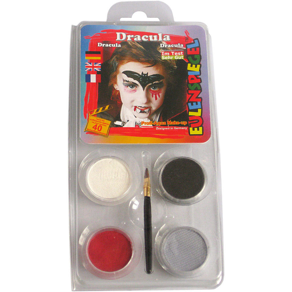 Eulenspiegel Schmink - Motives Set, Drácula, varios colores, 1 set