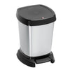 Rotho Rotho Paso Pedal Bin 6L Silver Metallic