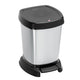 Rotho Rotho Paso Pedal Bin 6L Silver Metallic