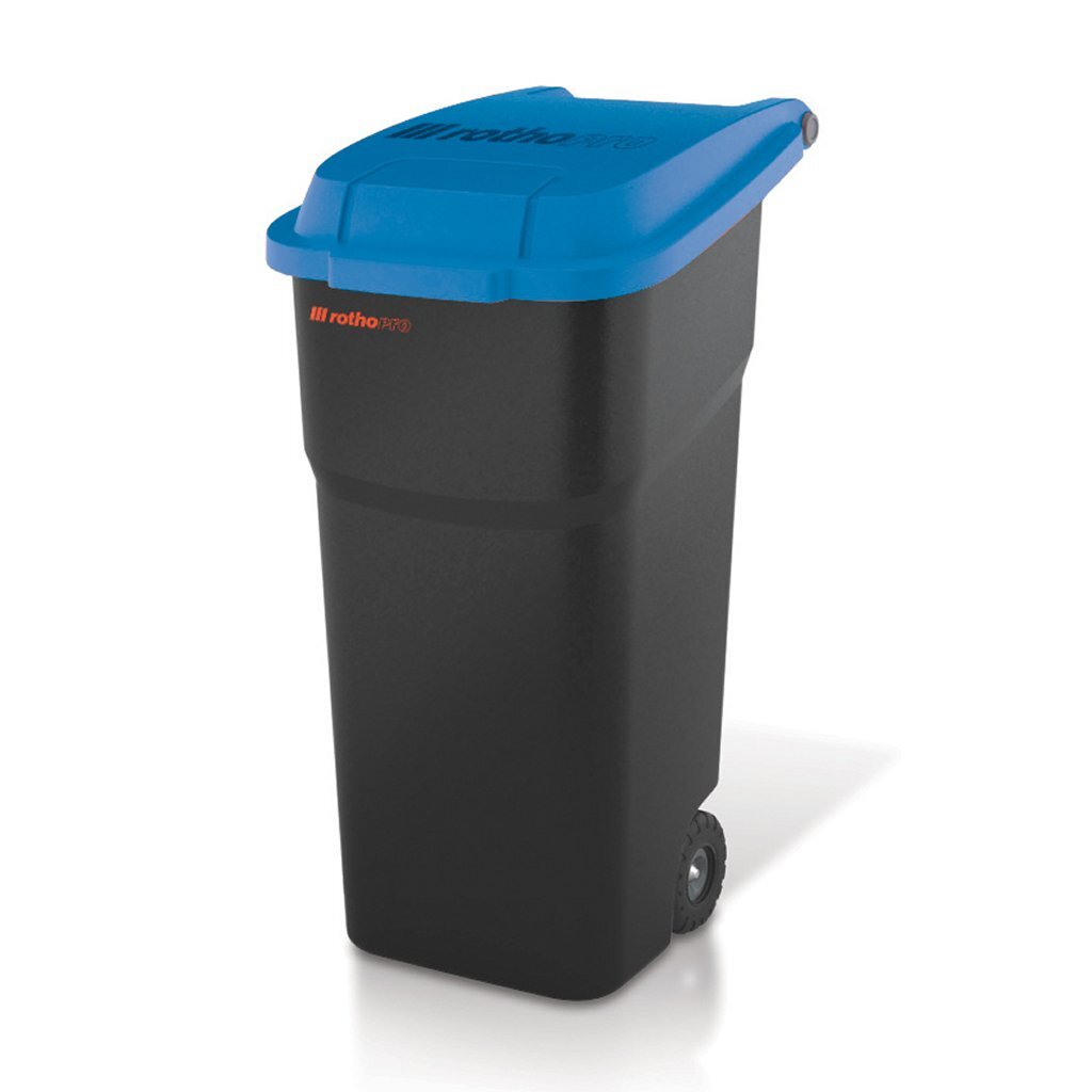 Rotho cubo de basura atlas 100l azul