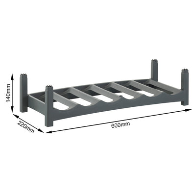 Rotho Rotho Vario Bottle Rack Antracite