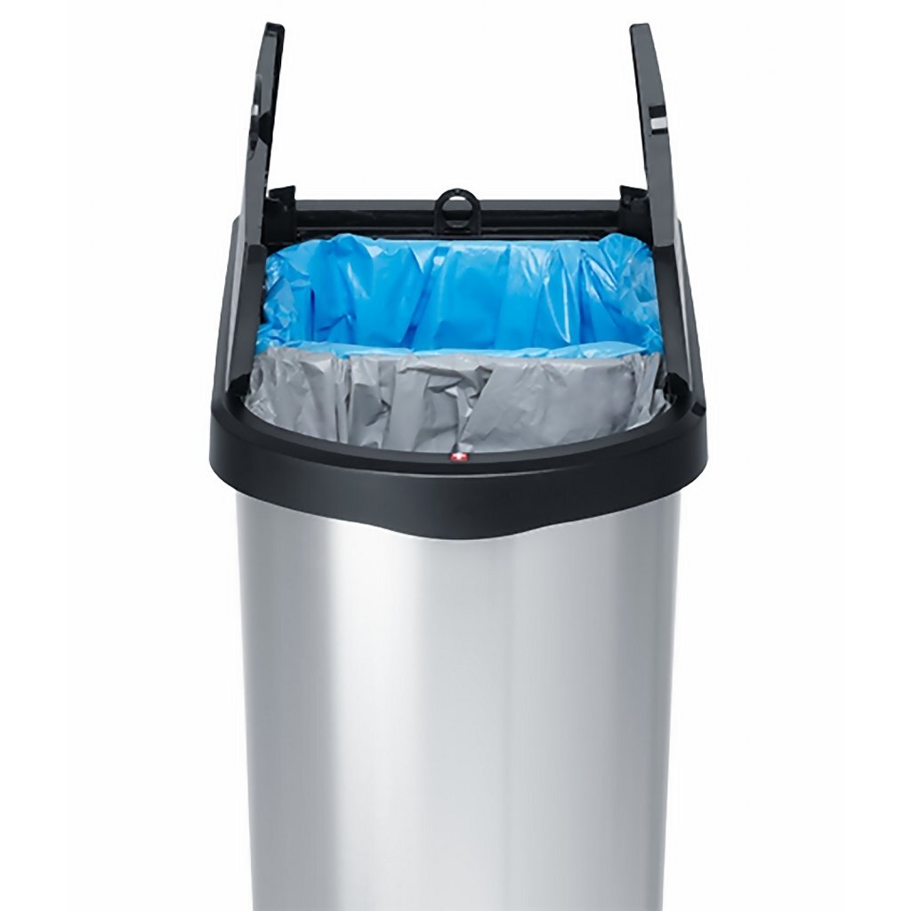 Rotho Rotho Paso Duo Pedal Bin 50l Silver Metallic