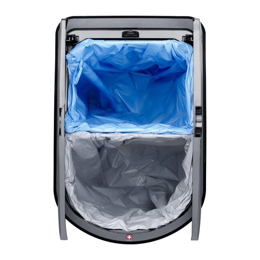 Rotho Rotho Paso Duo Pedal Bin 50l Silver Metallic