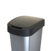 Rotho Rotho Twist Waste Bin 50l Silver Metallic