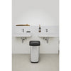 Rotho Rotho Twist Waste Bin 25L Silver Metallic