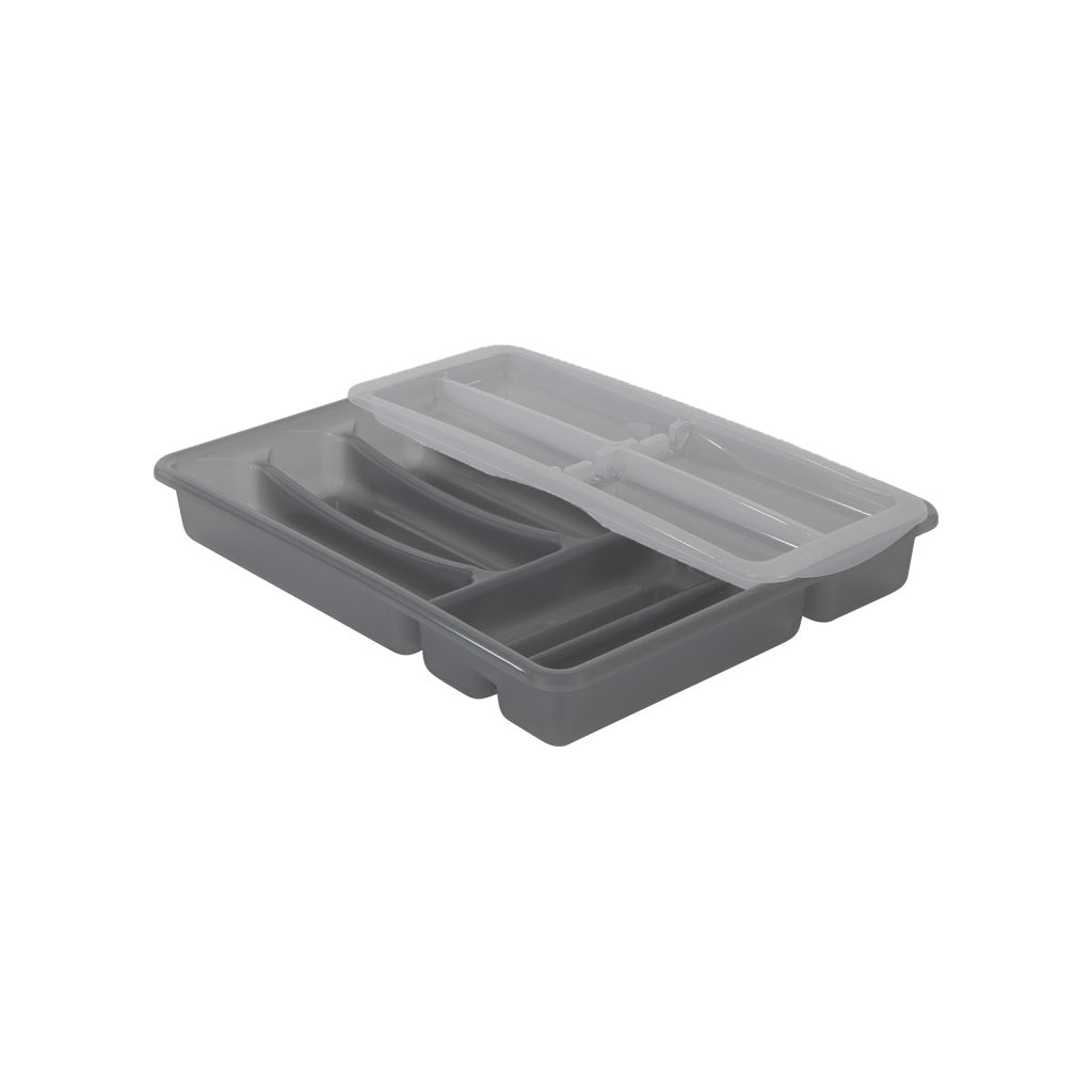 Rotho Rotho Basic Cullery Box 6 Compartments Variabile Antracite