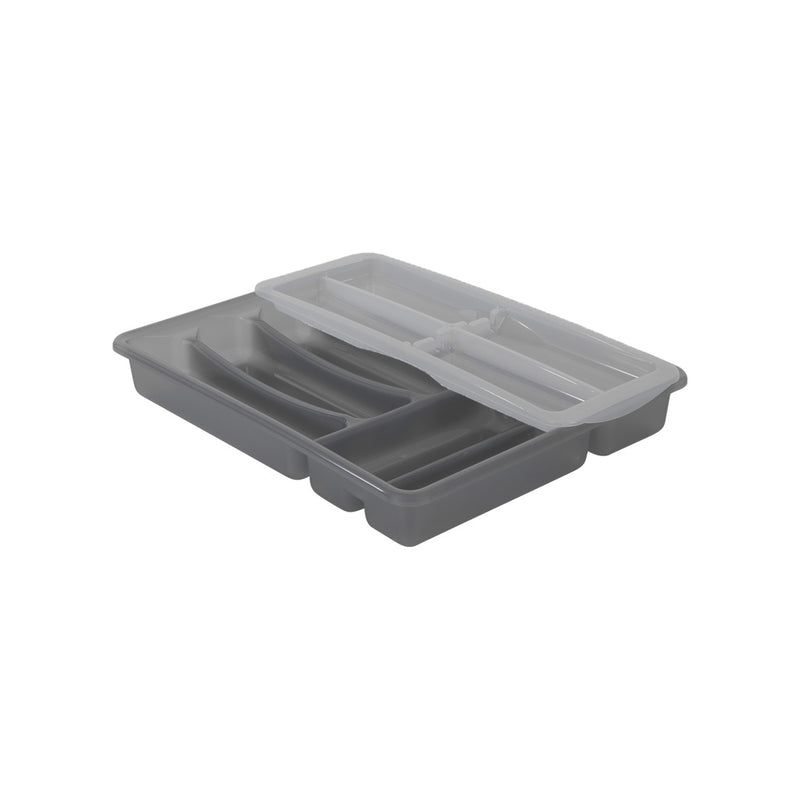 Rotho Rotho Basic Cullery Box 6 Compartments Variabile Antracite