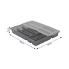 Rotho Rotho Basic Cullery Box 6 Compartments Variabile Antracite