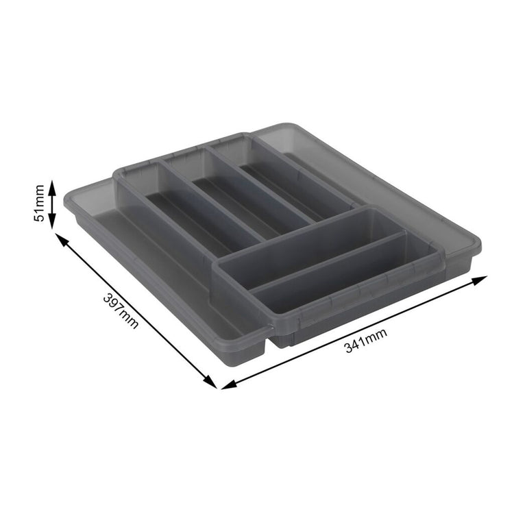Rotho Rotho Cutlery box 7 compartments Anthracite