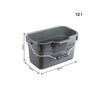 Rotho Rotho Basic Emmer Rectangular 12L antracita