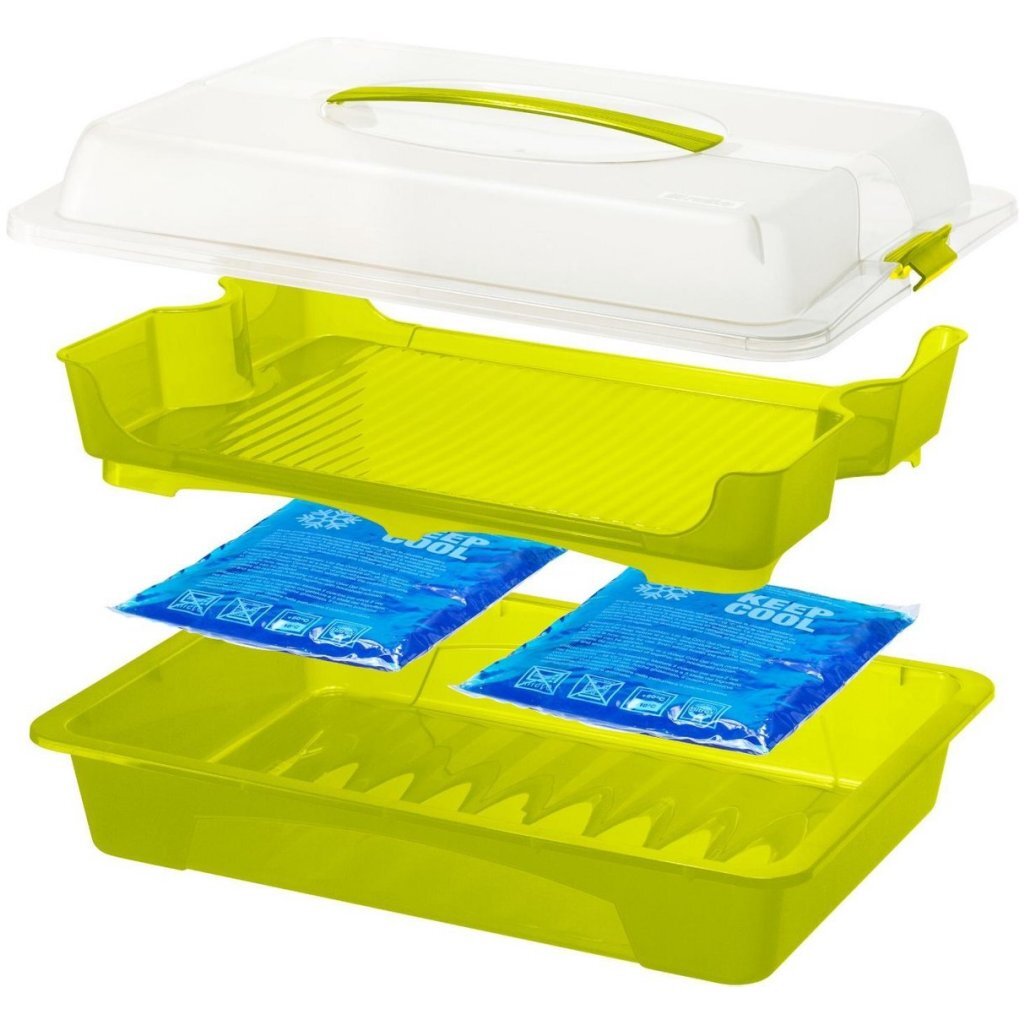 Rotho Fresh PartyButler serves 43.5x11x29.5 cm white transparent