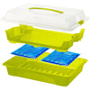 Rotho Fresh PartyButler serve 43.5x11x29,5 cm bianco trasparente