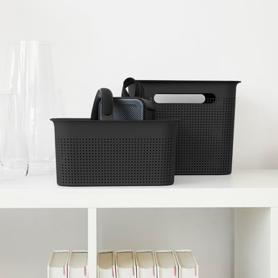 Cesta de almacenaje Rotho brisen 26,2x18x13 cm 4,5l antracita