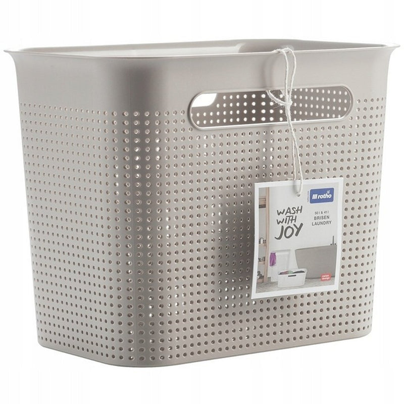 Rotho brisen opbergmand 26.2x18x21.1 cm 7l cappuccino