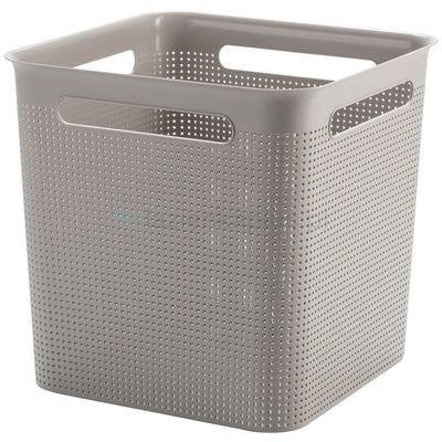 Cesto portaoggetti Rotho brisen 29,1x29,1x28,1 cm 18 l cappuccino