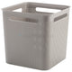 Cesta de almacenaje Rotho brisen 29,1x29,1x28,1 cm 18l capuchino