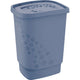 Rotho recogedor de ropa flores 44,7x34,7x60,5 cm 55l azul horizonte