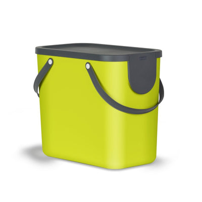 Pattumiera per raccolta differenziata Rotho albula 25l verde lime