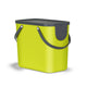 Pattumiera per raccolta differenziata Rotho albula 25l verde lime