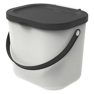 Pattumiera bio Rotho albula 23,5x20x20,8 cm 6l bianco