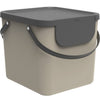 Separador de residuos Rotho albula 38,8x35,5x33,9 cm 40l capuchino