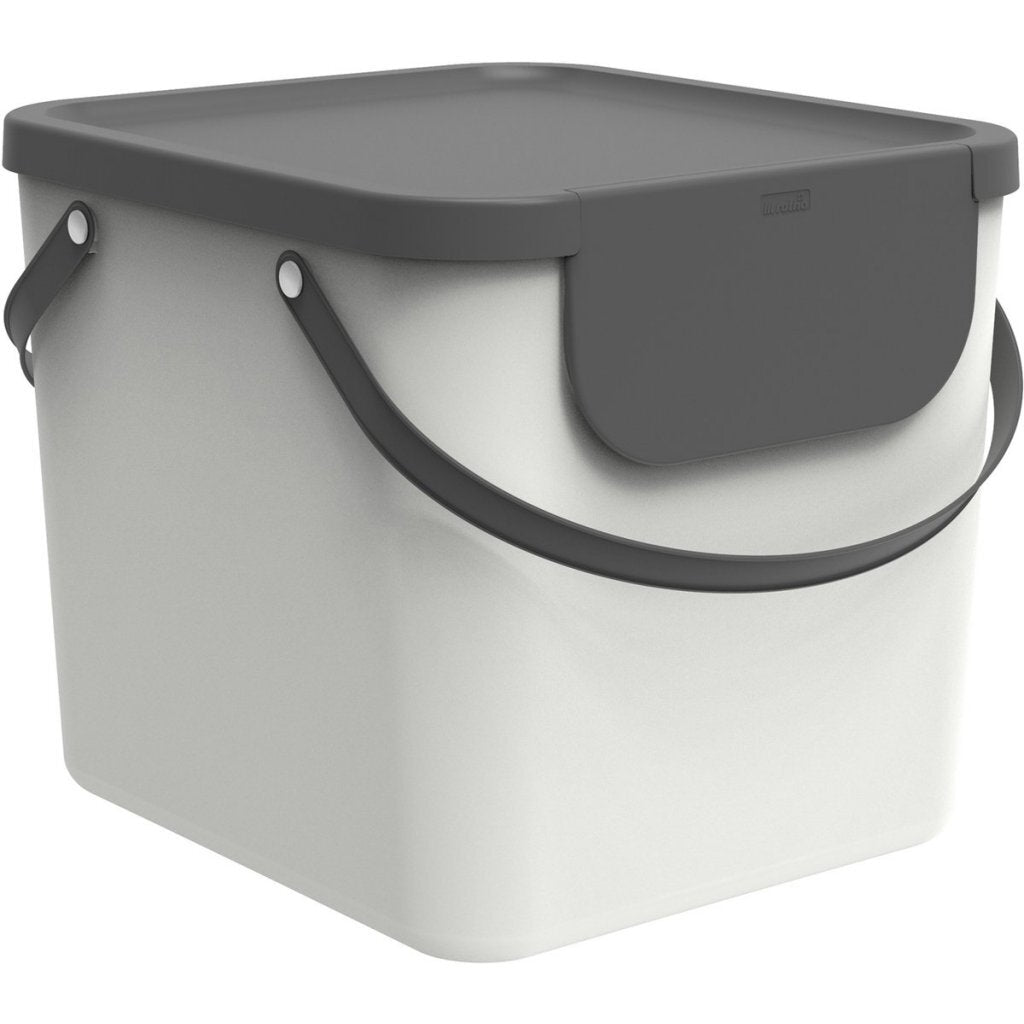 Separatore di rifiuti Rotho albula 38,8x35,5x33,9 cm 40 l bianco