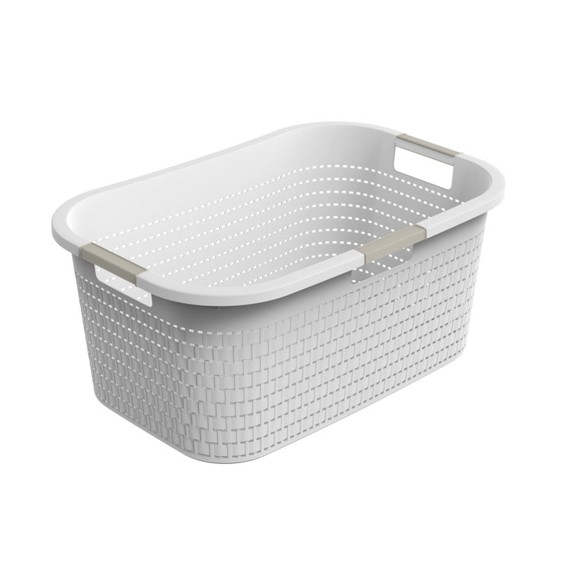 Rotho Rotho Country Laundry Basket 40l White