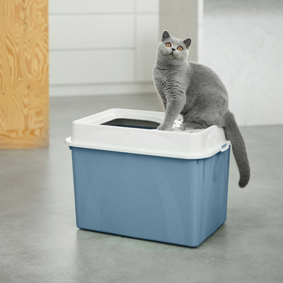Rotho Rotho Berty Kattenbak con sanguinamento blu sabbia blu