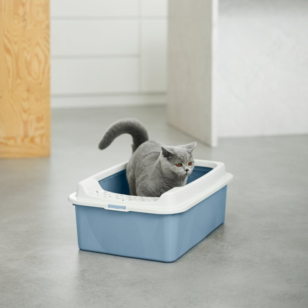 Rotho Rotho Bonnie Kattenbak con Boving Hang M Blue Sand