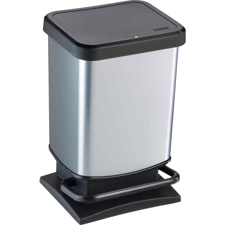 Rotho Rotho Paso Pedal Bin 20L Silver Metallic