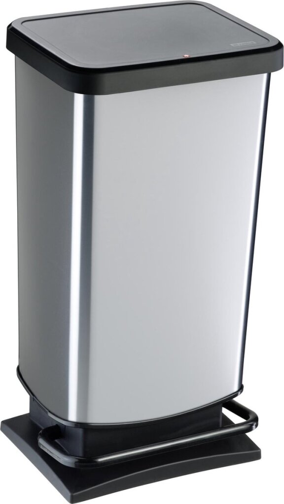 Rotho Rotho Paso Pedal Bin 40L Silver Metallic