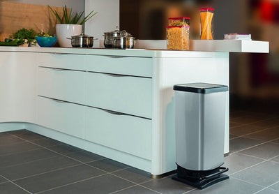 Rotho Rotho Paso Pedal bin 40l silver metallic